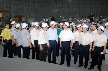 Thủ tướng Chính phủ Nguyễn Tấn Dũng kiểm tra tiến độ xây dựng nhà Quốc hội  - ảnh 1